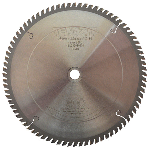 SIERRA CIRCULAR DE CARBUROR P/ ALUMINIO 10" X 1-5/8" 80 DIENTES AUSTROMEX 179