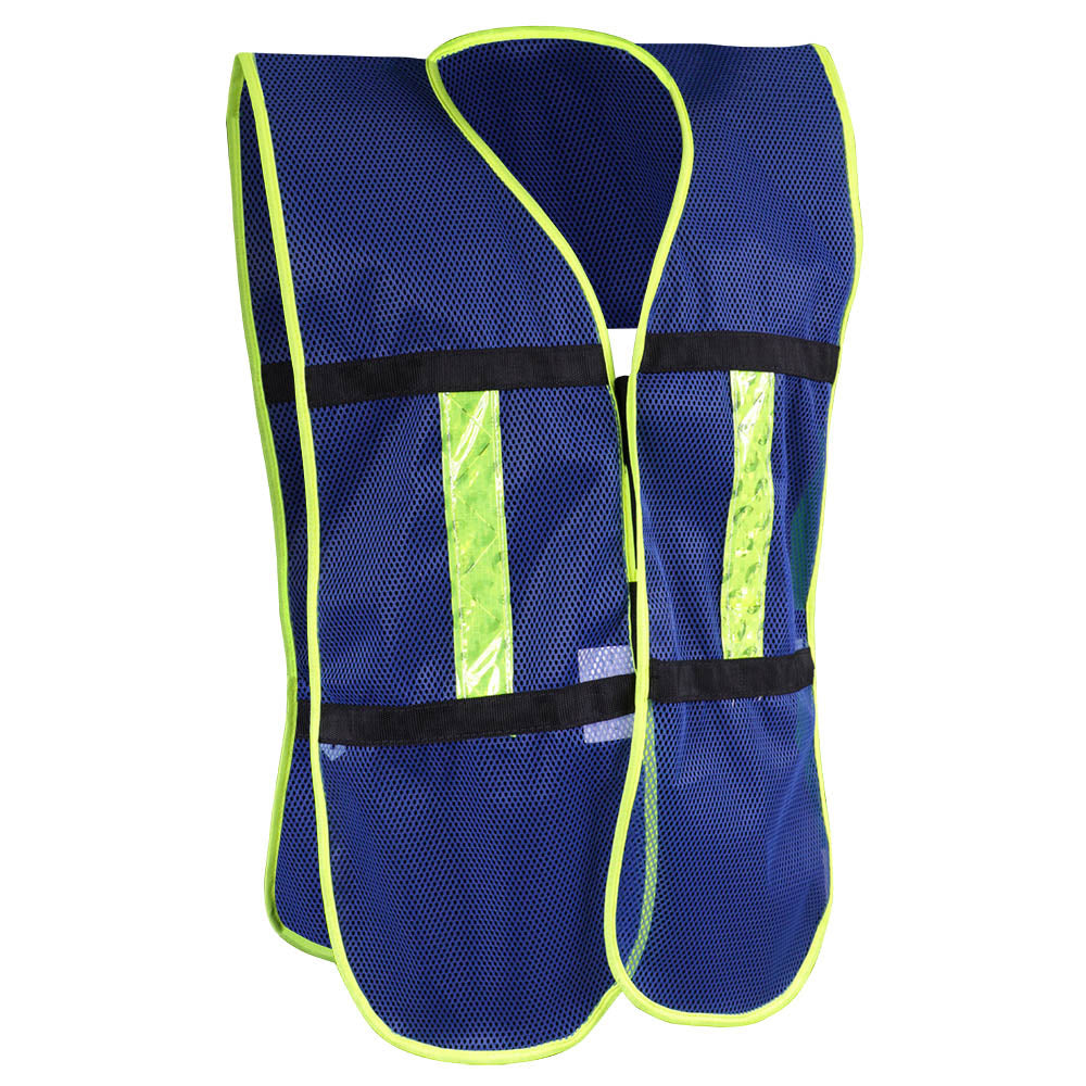 CHALECO MALLA AZUL CON REFLEJANTE JYRSA SR1011AZCRL/ECO-1011AZCRL