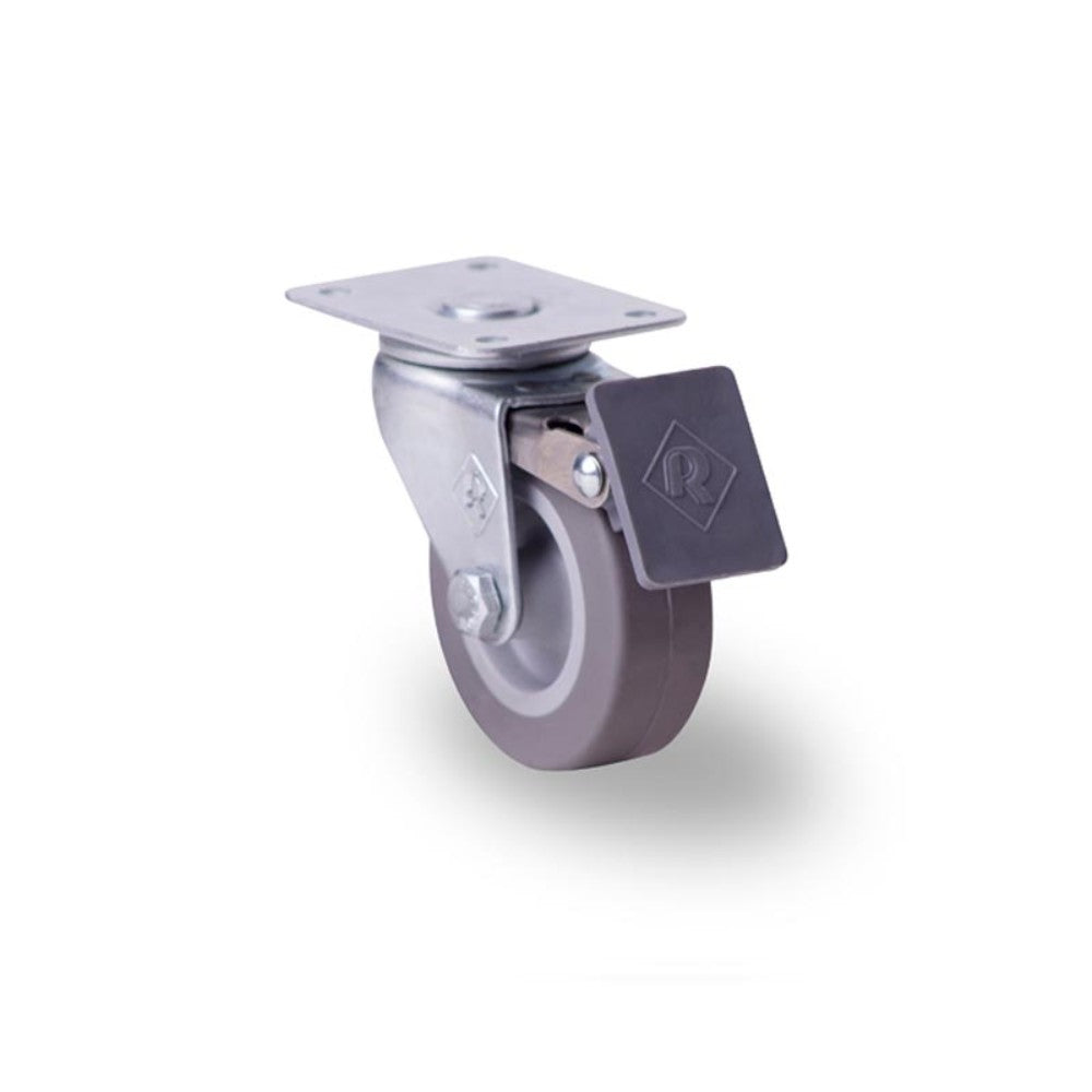 RODAJA 2" HULE TERMO PLACA GIRA Y FRENO INOX HT515FRHTGA 35kg