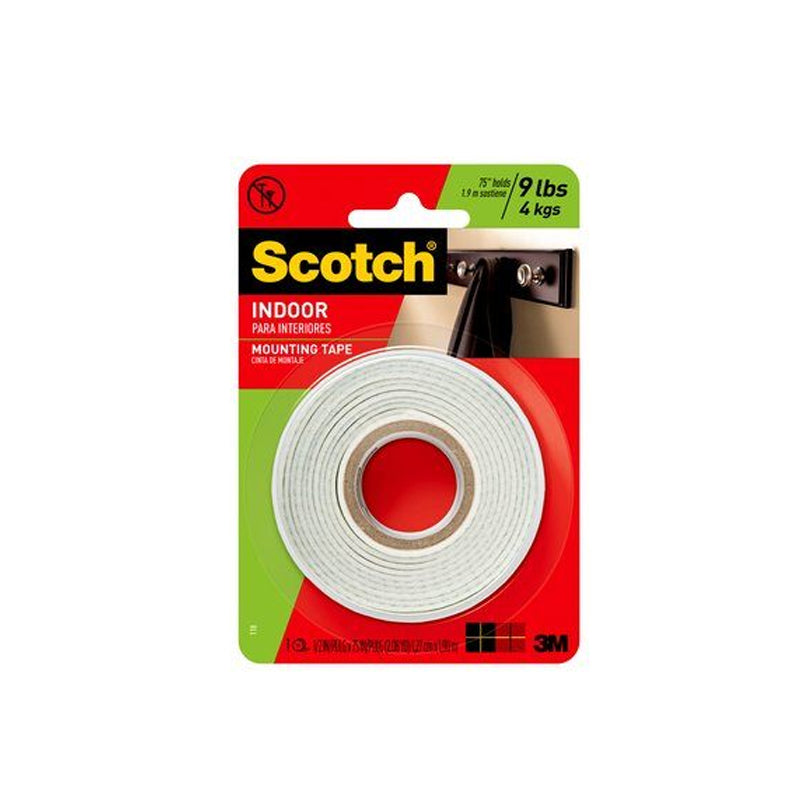 ADHESIVOS ESPUMA PARA MONTAJE INTERIORES 12.7MM X 2.03M 3M 110SP/ 70009118079