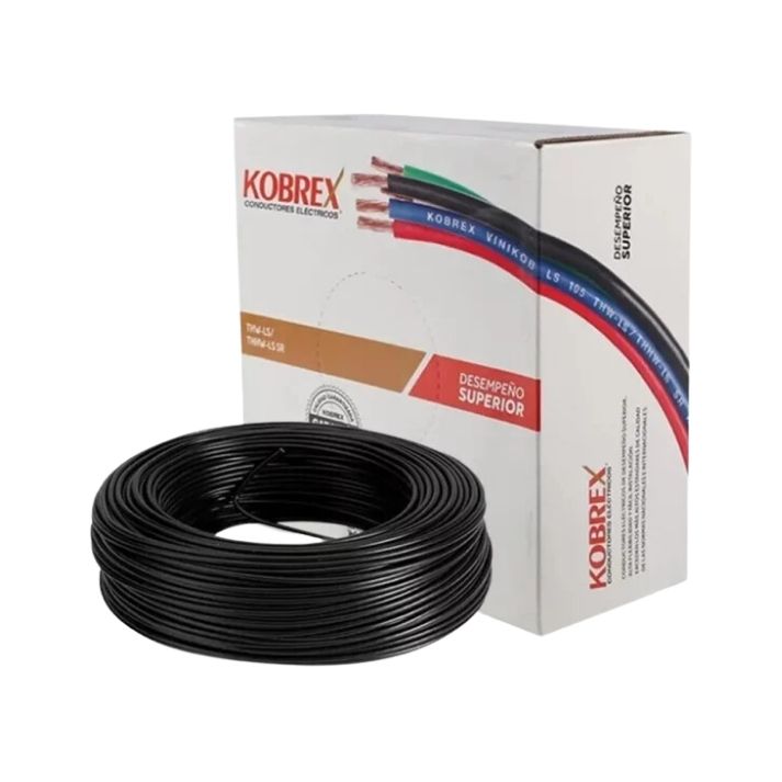 CABLE THHW-105 KOBREX CAL 10 NEGRO (CAJA P/METRO)
