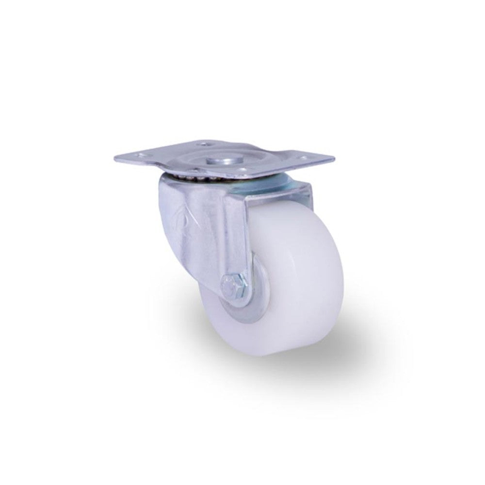 RODAJA INDUSTRIAL 3" POLIETILENO PLACA GIRATORIA BALERO HI76PGBPOLT 130kg