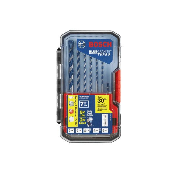 BROCAS MULTI-CONSTRUCCION (JUEGO) 1/8" - 3/8" BOSCH HCBG700T