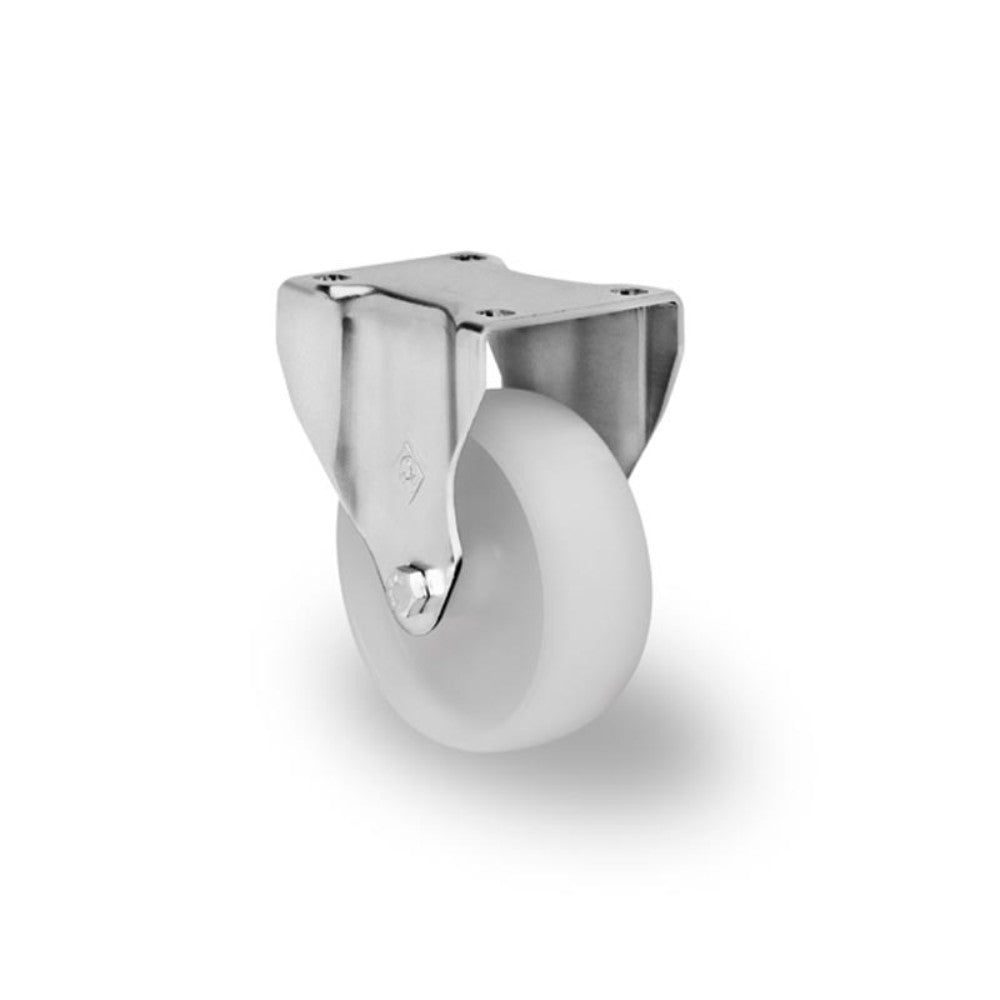 RODAJA INOX 4" NYLON PLACA FIJA BUJE H2I101PFGANY 130kg