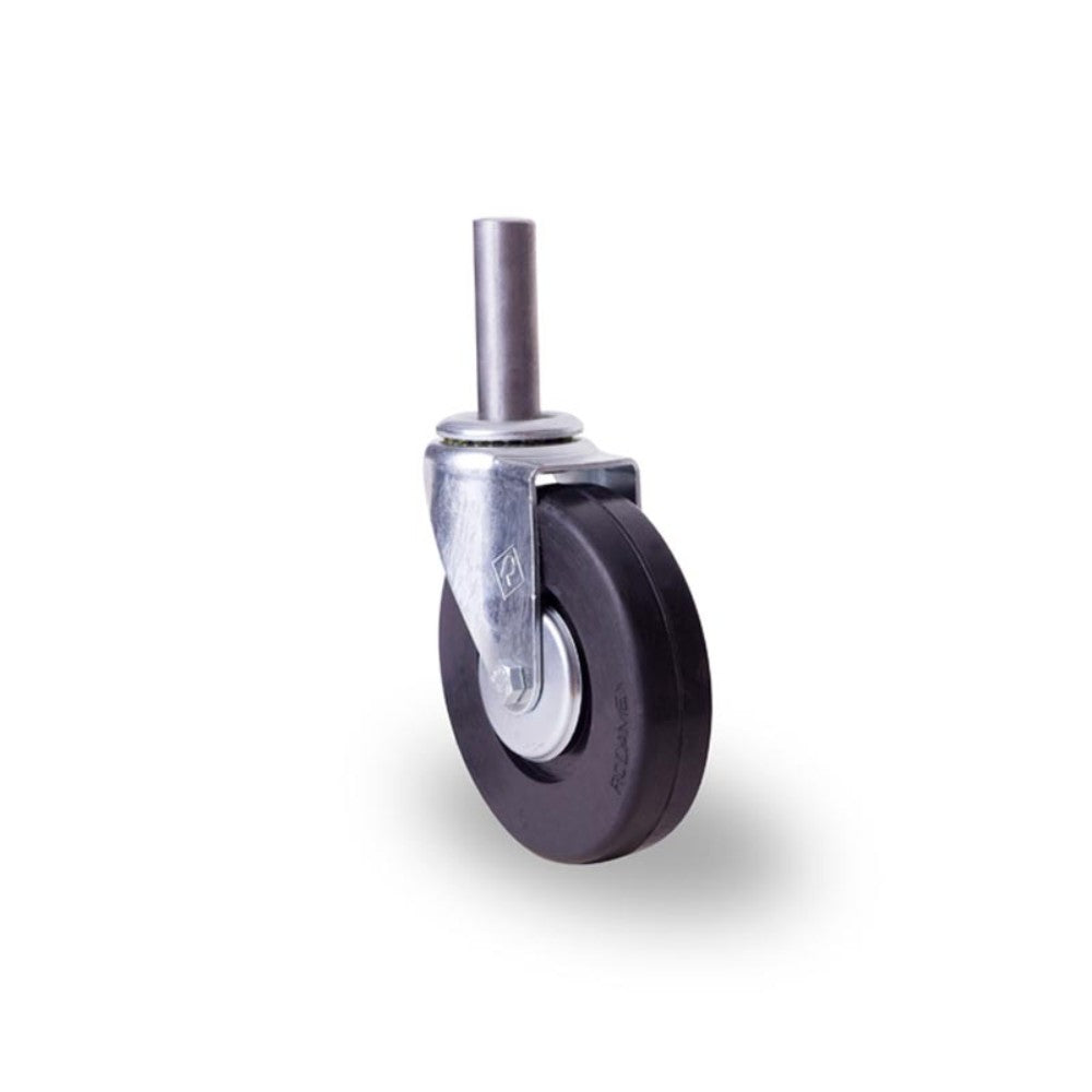 RODAJA ANDAMIO 6" HULE ESPIGA LISA SOLIDA 1" X 3-1/2" BALERO HI1523GA 125kg