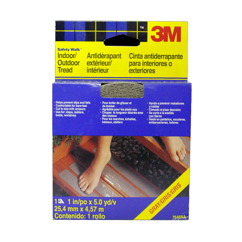 CINTA ANTIDERRAPANTE GRIS 1" X 4.57m INTERIORES 3M H0001912478