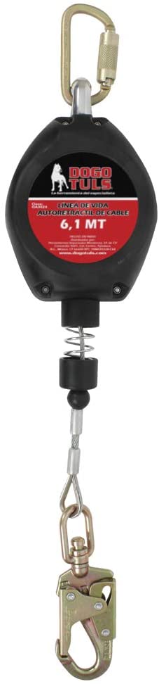 LINEA DE VIDA AUTORETRACTIL CABLE (6mts) DOGO 0A3003