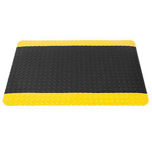 TAPETE ANTIFATIGA 9/16" 90 X 150cm CON FRANJA AMARILLA DOGOTULS WW3002