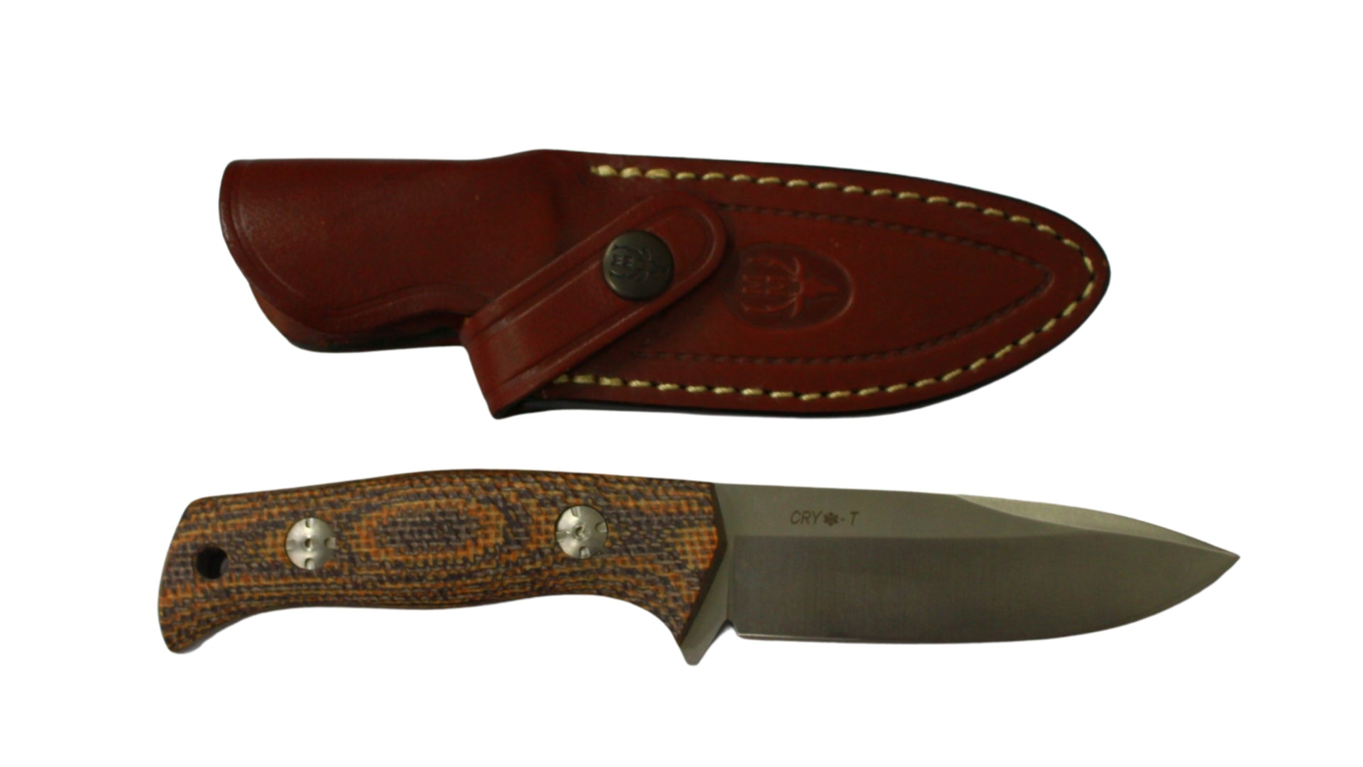 CUCHILLO CAZA 97 MM, MGO MICARTA YUTE/MOSTAZA MUELA V0001018