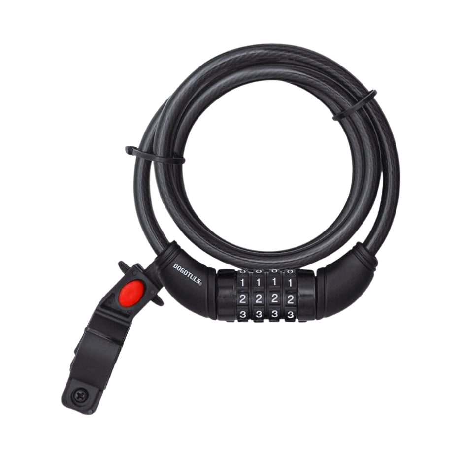 CANDADO TIPO CABLE DE COMBINACION 3/8 X 1m (PARA BICI) DOGO MA9002