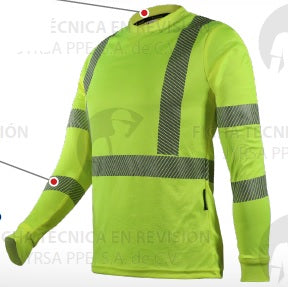 CAMISA (MANGA LARGA) AMARILLA REFLEJANTE (CHICO) JYRSA SR-111AMCRCH/ECO-111AMCRCH