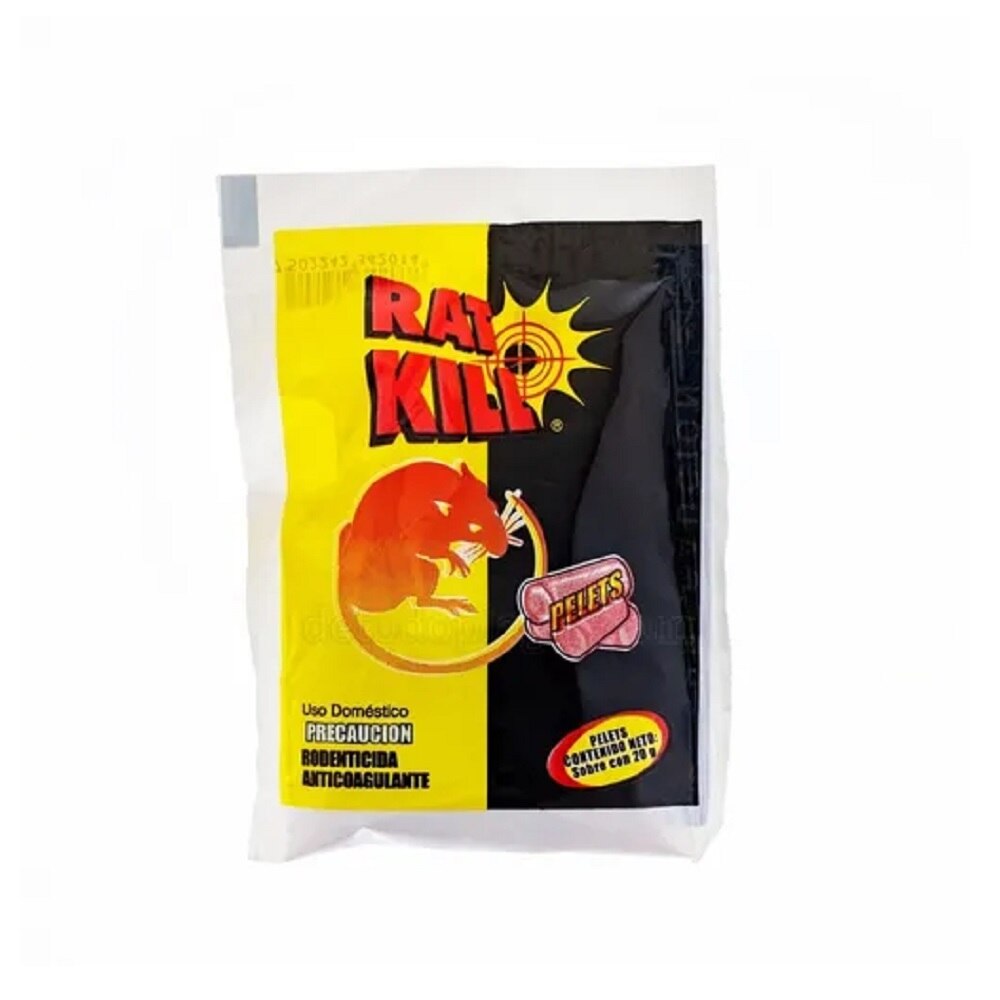 VENENO (INSECTICIDA) PARA RATAS EN SOBRE 20 GR RAT-KILL R-202