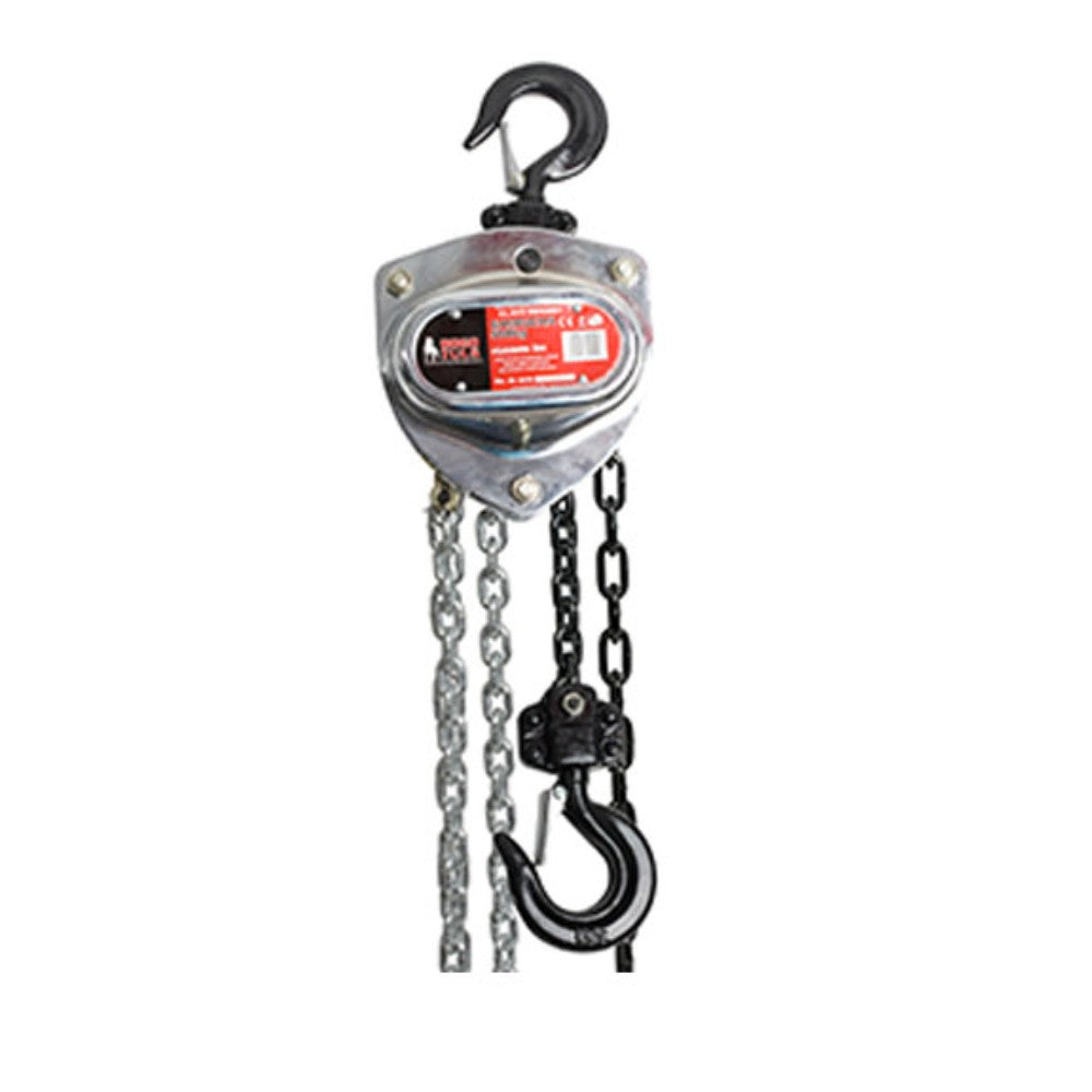 GARRUCHA CROMADA CON CADENA 2 TONELADAS X 6m CROMADO HB5007 / M-01310