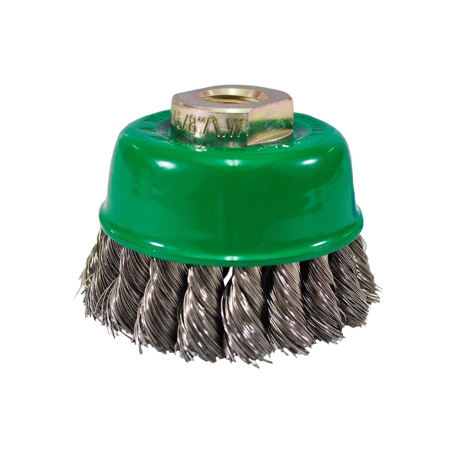 CEPILLO COPA TRENZADA ACERO 3" MULTI-ROSCA (CARDA) AUSTROMEX -965 (EN CAJA)