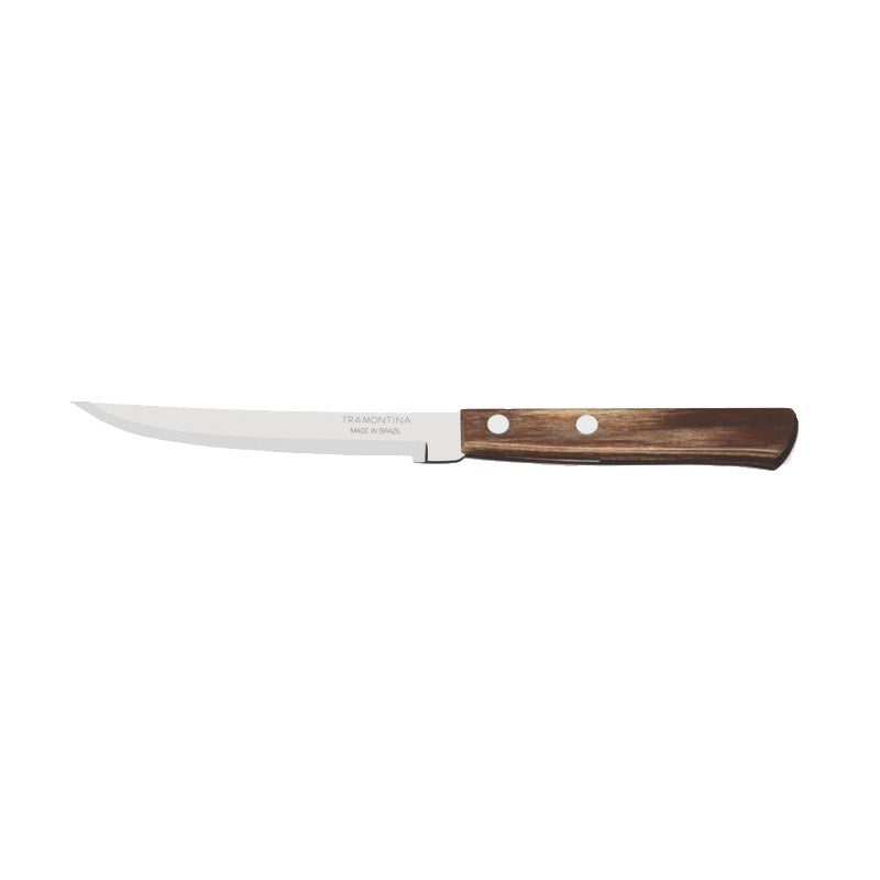 CUCHILLO ASADO LISO 5" MANGO MADERA TRAMONTINA 22212/005