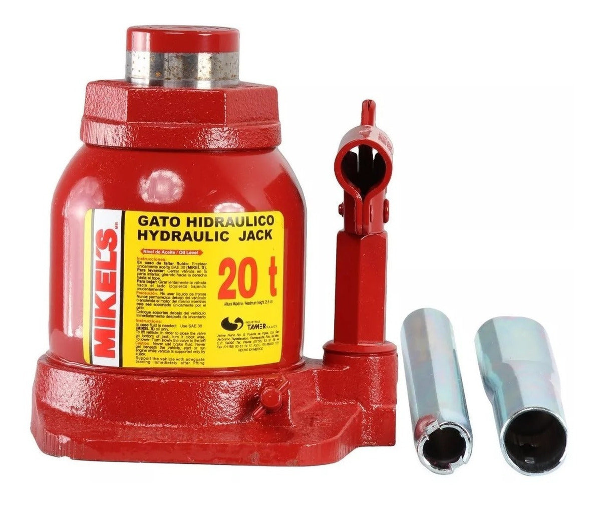 GATO HIDRAULICO DE BOTELLA 20 TONELADAS (CHAPARRO) MIKELS GH-20CH