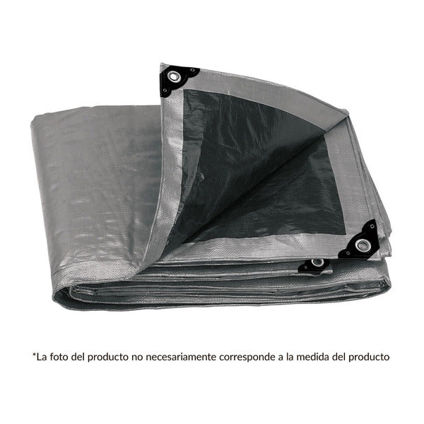 LONA POLIETILENO EH TOOLS 20 X 30' (6.09 X 9.14m) NEGRO/GRIS 180 GSM