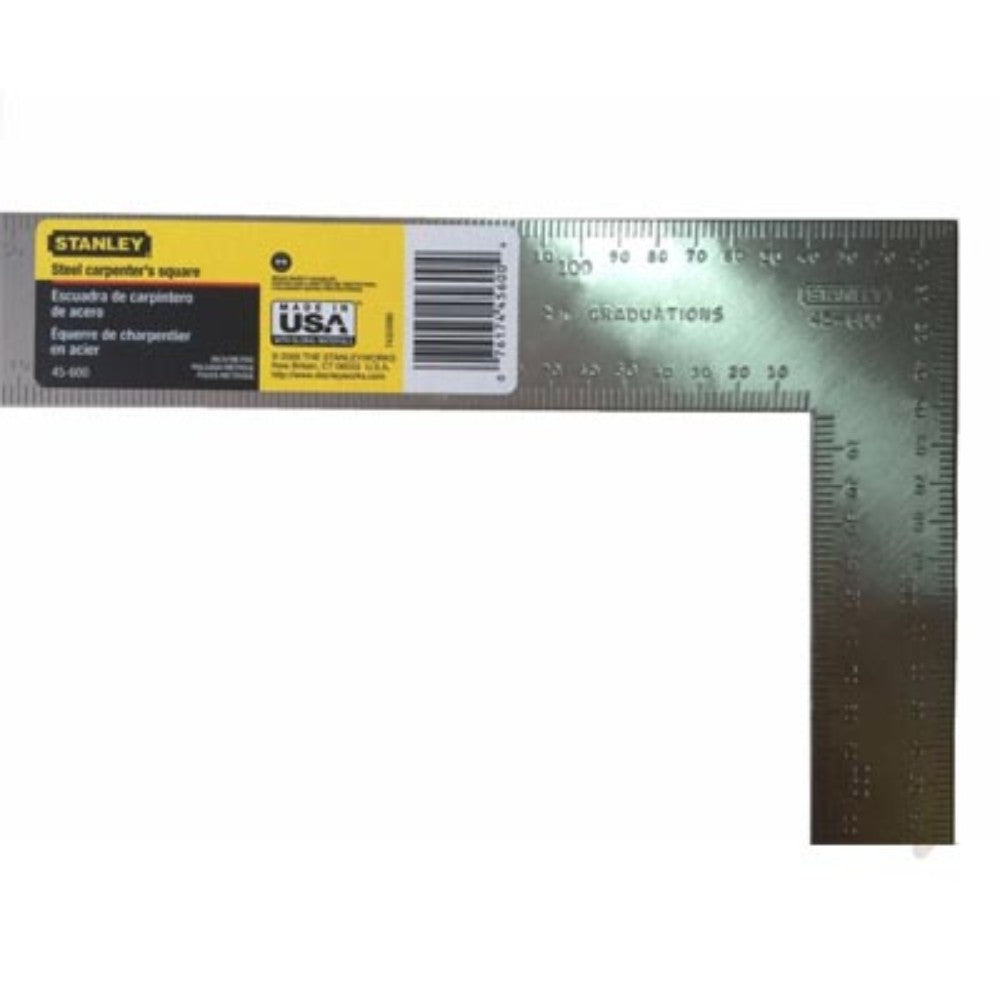 ESCUADRA CARPINTERO ALTO 24" X 2" ANCHO 16" X 1-1/2" STANLEY 45-600