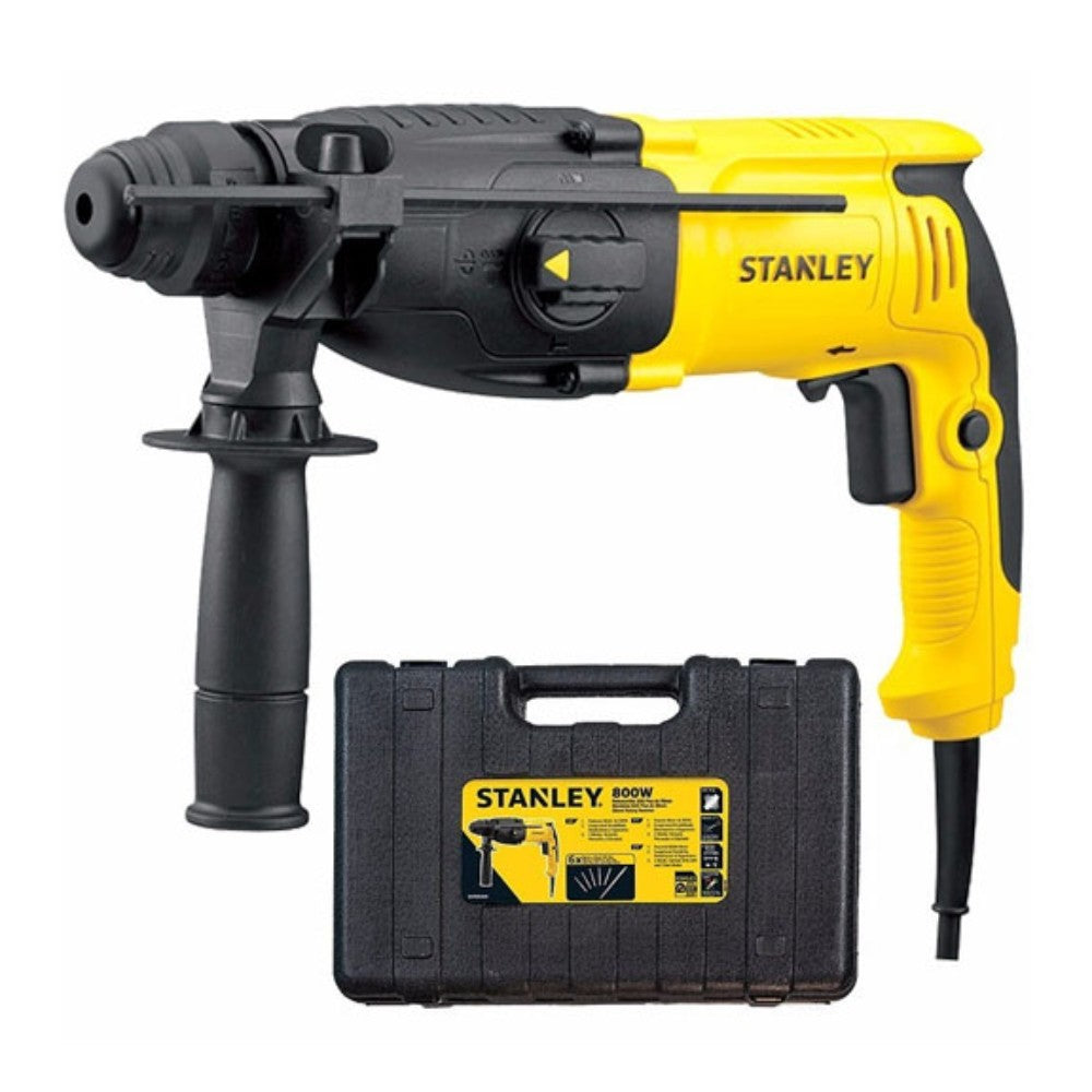 ROTOMARTILLO SDS PLUS 7/8" 800W 4300 GOLPES X MIN (2.6kg) STANLEY SHR263KA-B