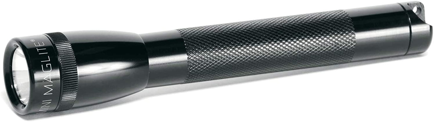 LINTERNA MINI MAGLITE AA 14 LUMENES NEGRA CON FUNDA 500393