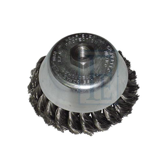 CEPILLO COPA TRENZADO 5'' (120mm) X 5/8 (CARDA) PERFECT I00612