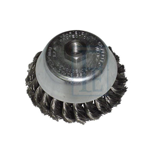 CEPILLO COPA TRENZADO 5'' (120mm) X 5/8 (CARDA) PERFECT I00612