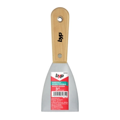 ESPATULA FLEXIBLE MANGO MADERA 3" BYP EMF30