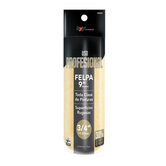 FELPA ALTA DENSIDAD 3/4 X 9" PROFESIONAL BYP FPR29
