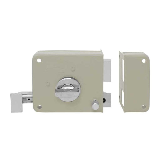 CERRADURA DE SOBREPONER LLAVE-MARIPOSA BEIGE PHILLIPS 715MC IF ABG MX4658