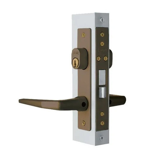CERRADURA DE MANIJA PARA PERFIL ALUMINIO CAFE PHILLIPS D.C. 549 ADK 2488