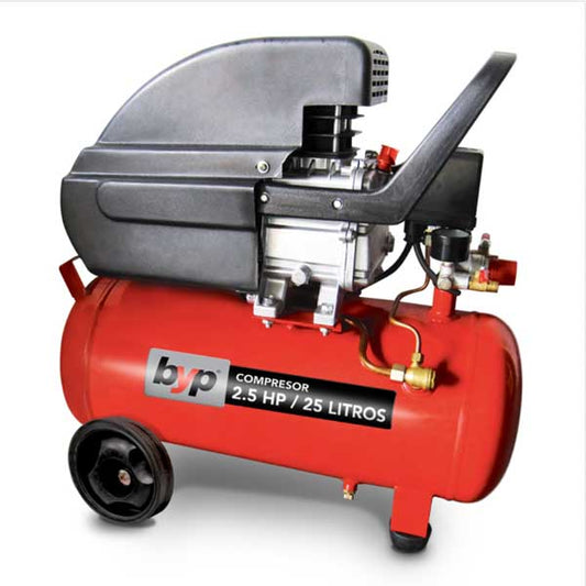 COMPRESOR HORIZONTAL 2.5HP 25lts (120 PSI) 110V BYP COM25