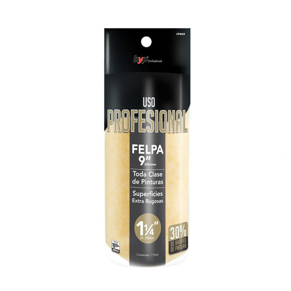FELPA ALTA DENSIDAD 1-1/4 X 9" (PACHON) PROFESIONAL BYP FPR49
