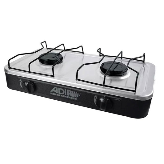 PARRILLA PARA SOBREPONER GAS 2 QUEMADORES 439 ADIR