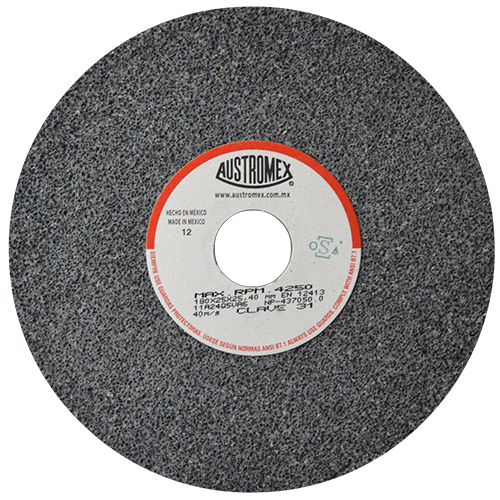 RUEDA ABRASIVA 7'' X 1'' X 1'' GRADO 24 GRUESO USO GENERAL (ALTO RENDIMIENTO) AUSTROMEX 31