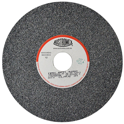 RUEDA ABRASIVA 7'' X 1'' X 1'' GRADO 24 GRUESO USO GENERAL (ALTO RENDIMIENTO) AUSTROMEX 31