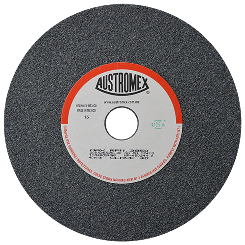 RUEDA ABRASIVA 8'' X 1'' X 1'' GRADO 46 MEDIO USO GENERAL (ALTO RENDIMIENTO) AUSTROMEX 40