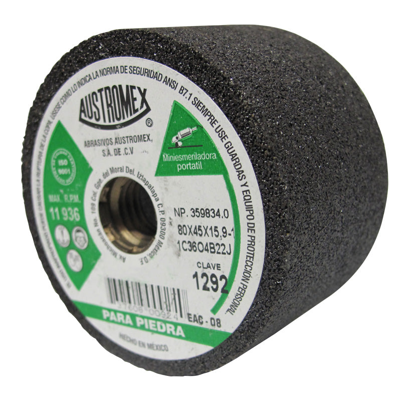 COPA DESBASTE PIEDRA 3-5/32X1-3/4X5/8 GRANO 36 (MEDIANO) MAGMA AUSTROMEX 1292