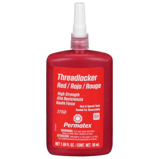 FIJADOR DE ROSCAS ROJO 50ml ALTA RESISTENCIA PERMATEX 27150