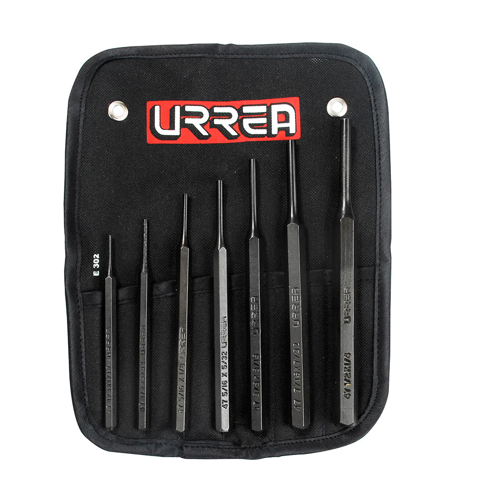 JUEGO DE 7 PUNZONES RECTOS URREA 47A