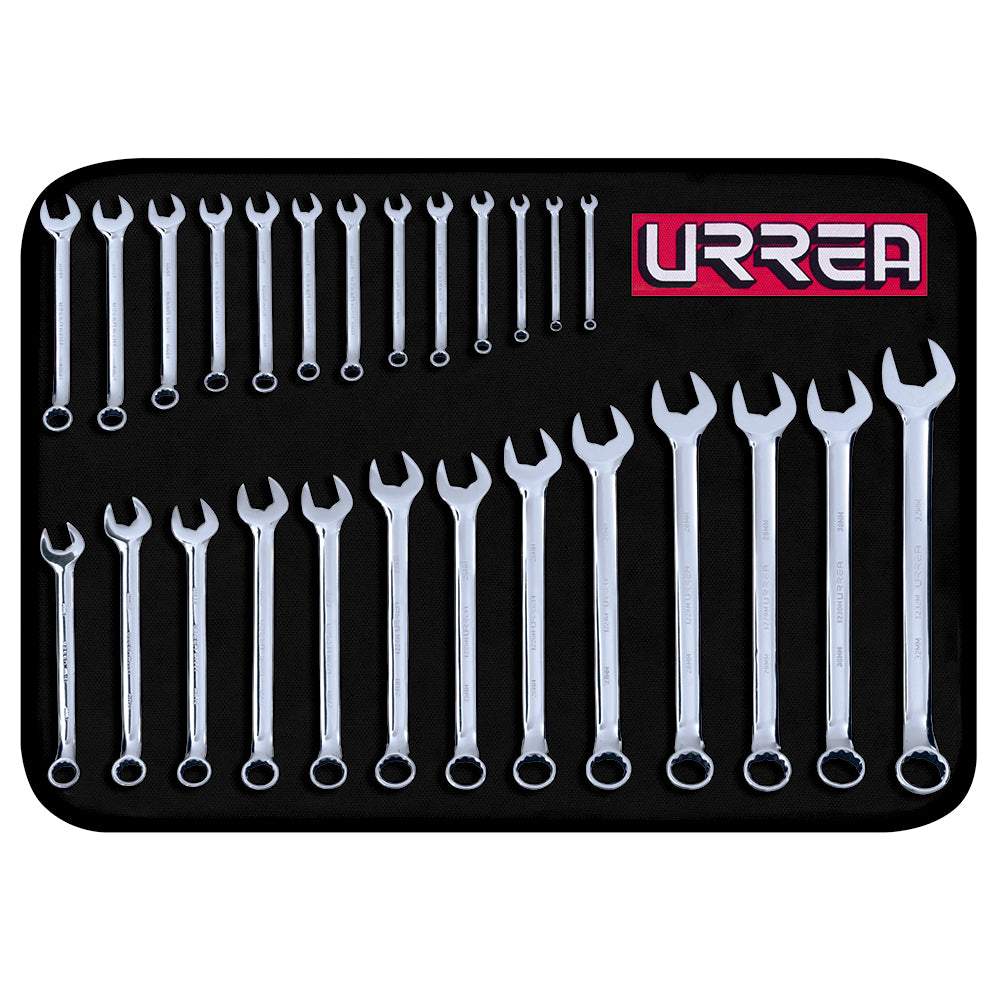 LLAVES MIXTAS (JUEGO 26PZ) 12 PUNTAS (6mm A 32mm) URREA 1200QM