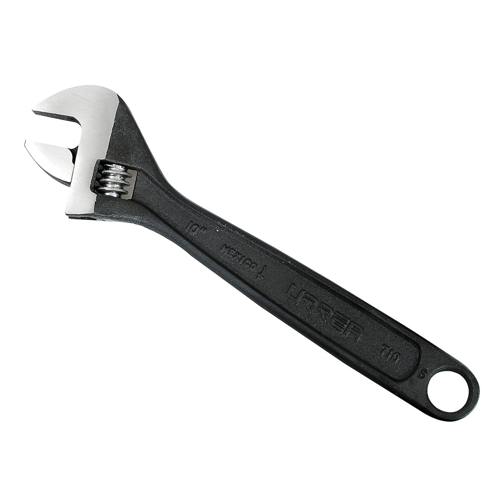 LLAVE AJUSTABLE 10" BLACK NEGRA "USO PESADO" URREA 710S