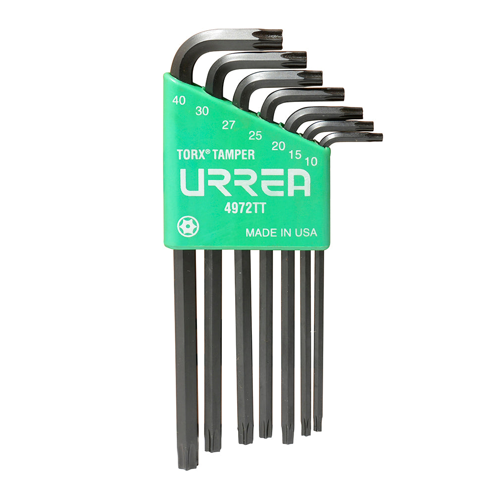 LLAVES TORX TAMPER (JUEGO 7PZ) T10-T40 URREA 4972TT
