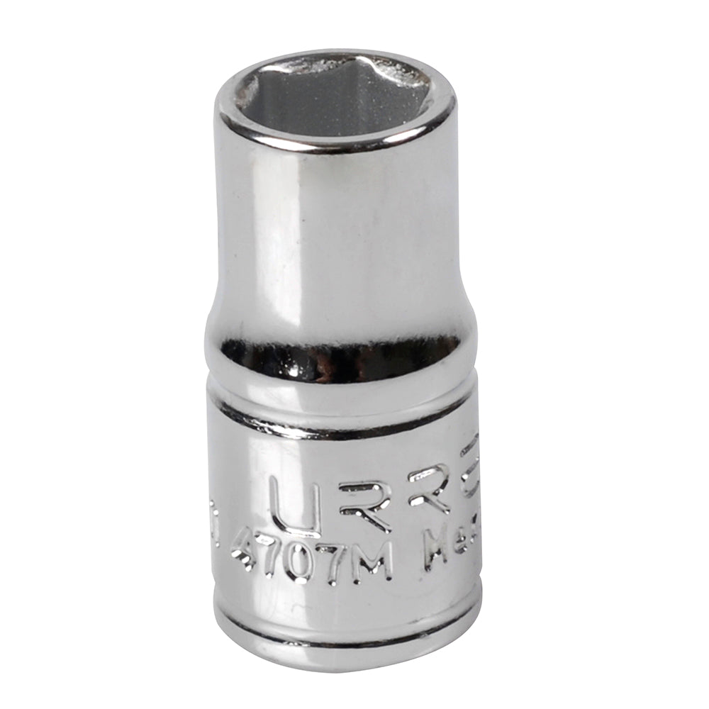 DADO 1/4" METRICO 6 PUNTAS 7MM URREA 4707M