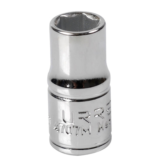 DADO 1/4" METRICO 6 PUNTAS 7MM URREA 4707M