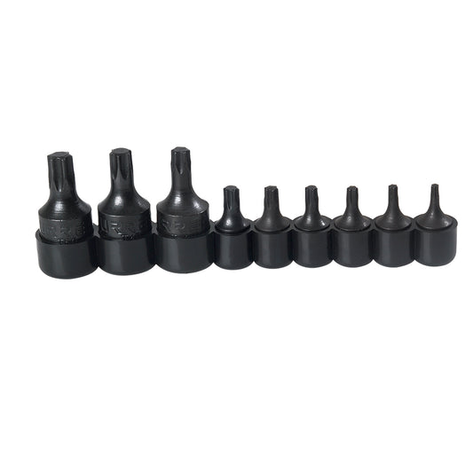 DADOS TORX (JUEGO 9PZ) T10-T50 1/4Y3/8" URREA 4752W