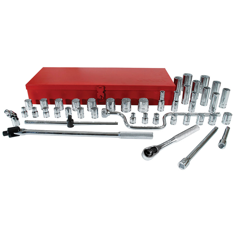 DADOS Y ACCESORIOS 1/2" (JUEGO 43PZ) URREA 5400G