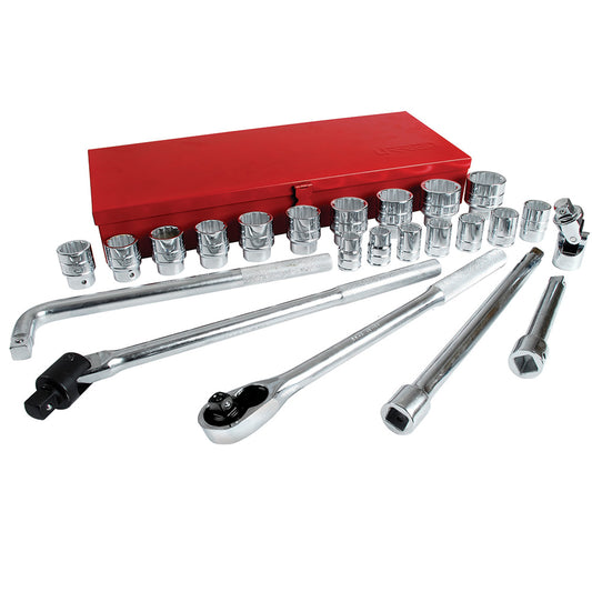 DADOS Y ACCESORIOS 3/4" (JUEGO 24PZ) 3/4 - 1-3/4" 12 PUNTAS URREA 5500C