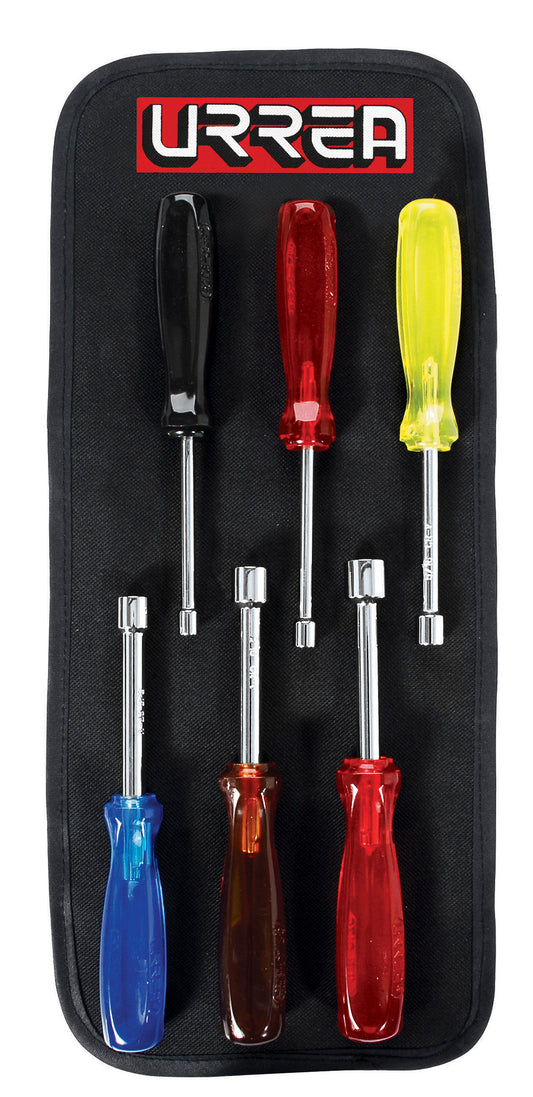 DESTORNILLADORES (JUEGO 6PZ) D/COLORES D/CAJA URREA 9200B