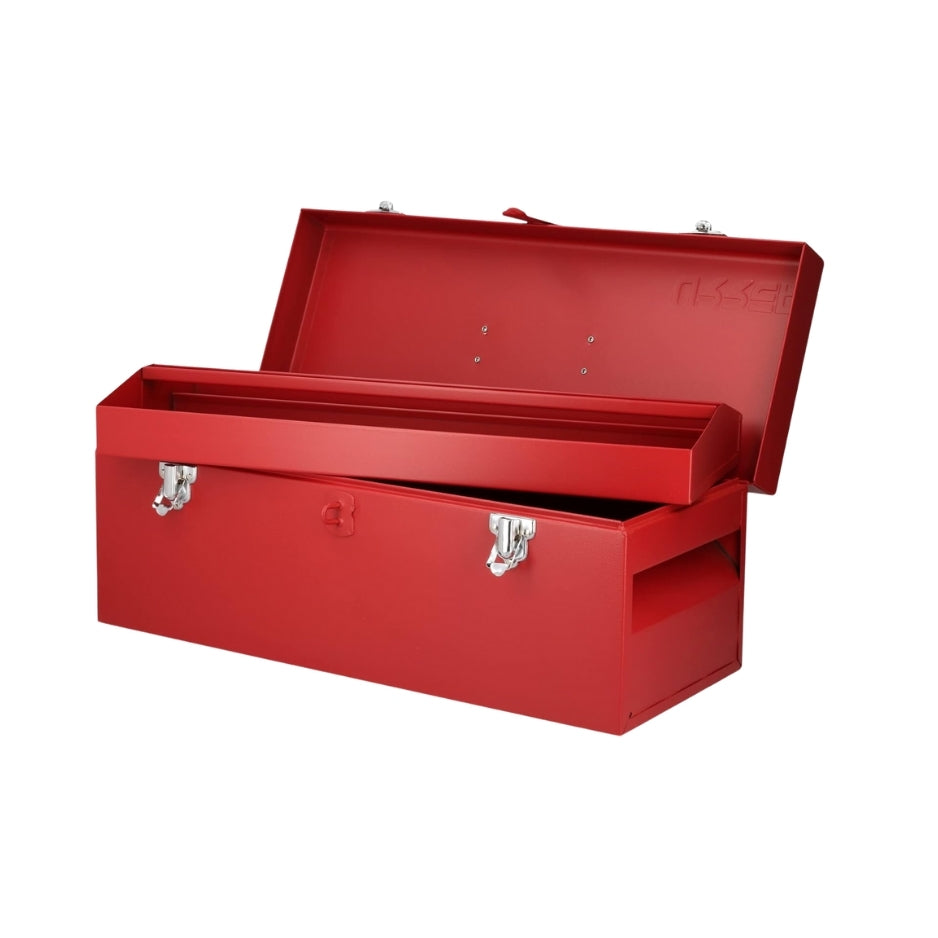 CAJA PORTAHERRAMIENTAS METALICA 20" X 8" X 8" ROJA URREA D5