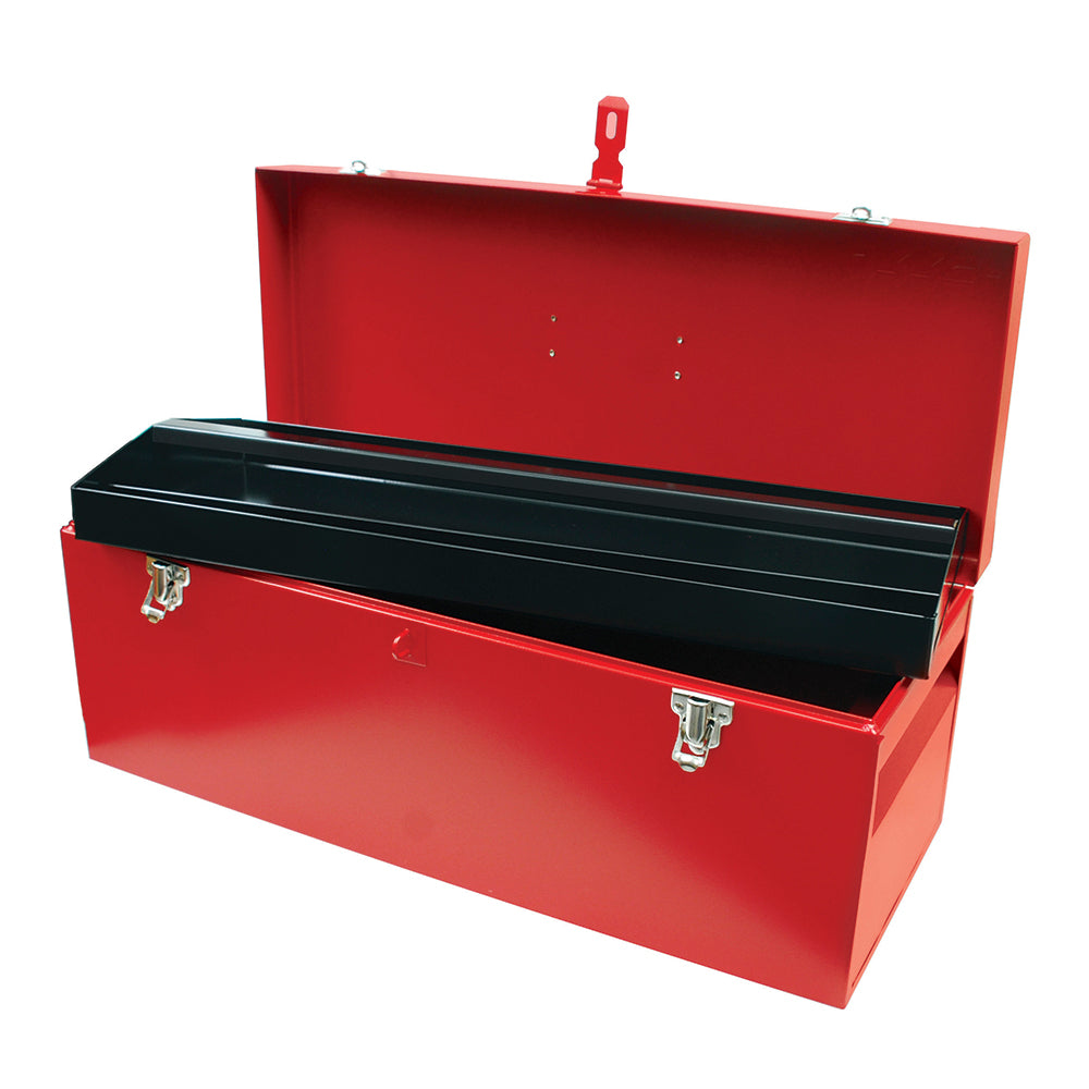 CAJA PORTAHERRAMIENTAS METALICA 25" X 9.5" X 9.5" ROJA URREA D7